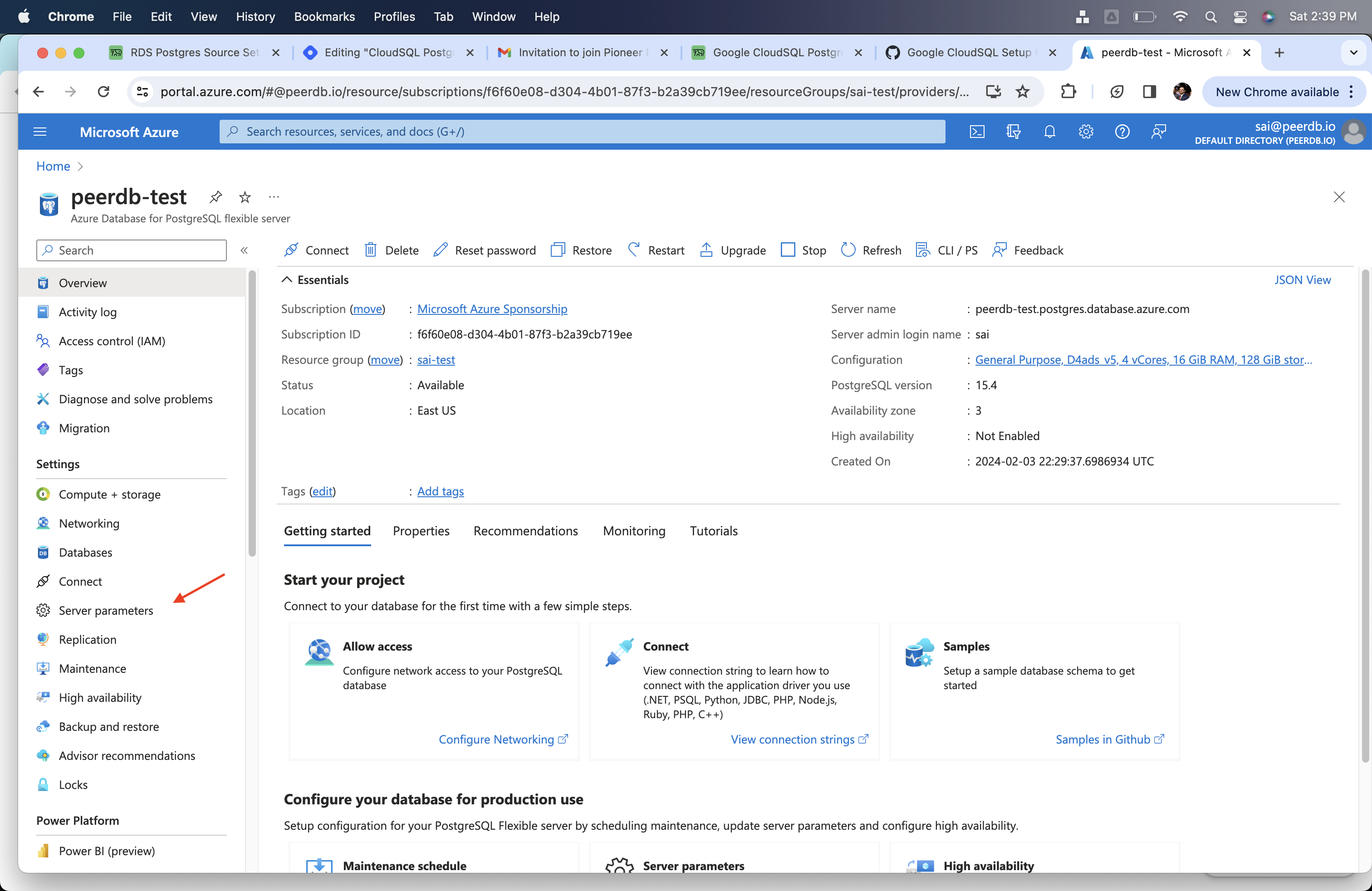 Server Parameters in Azure Flexible Server for Postgres